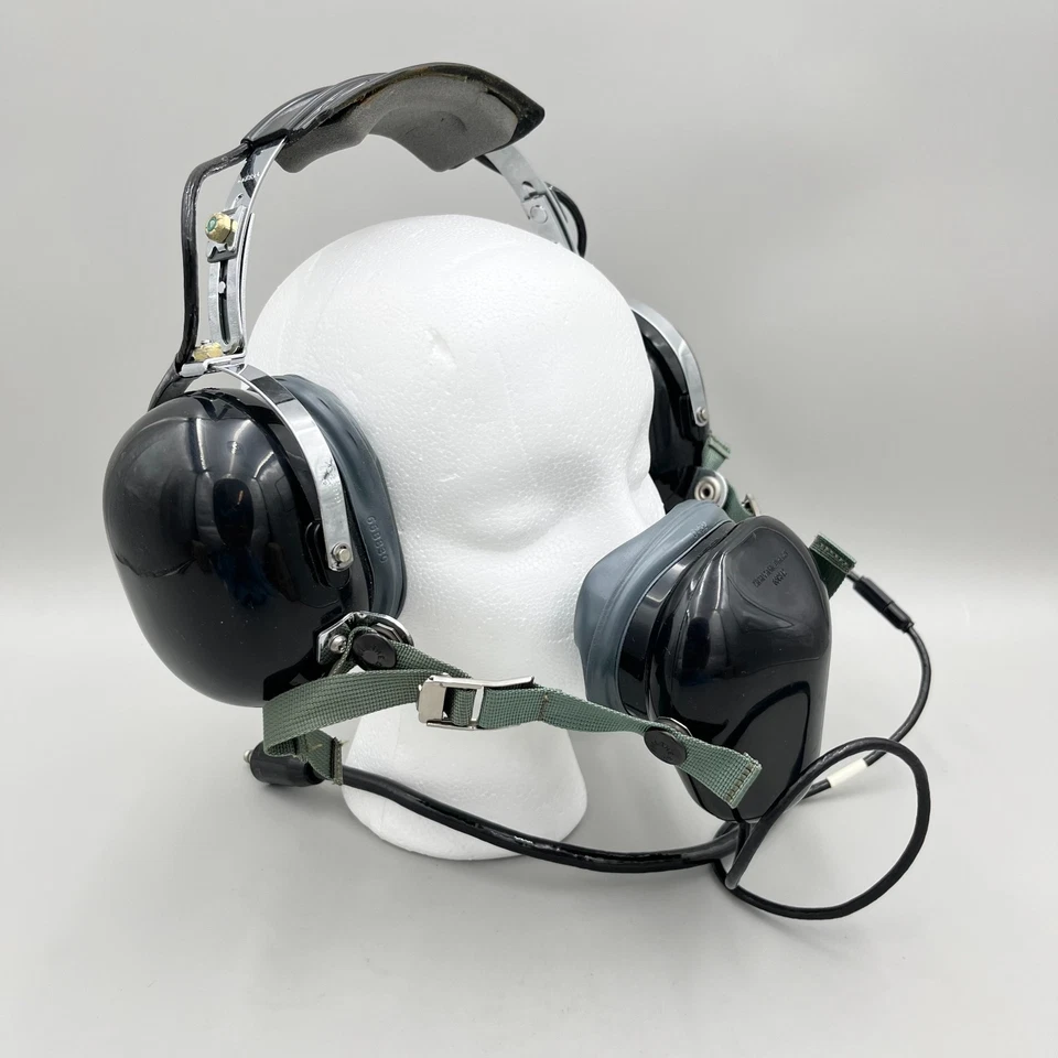 David Clark H-133C/A1C Aviation Communication Headset, 1980s Army Helo Crew Set - Image 4 of 4