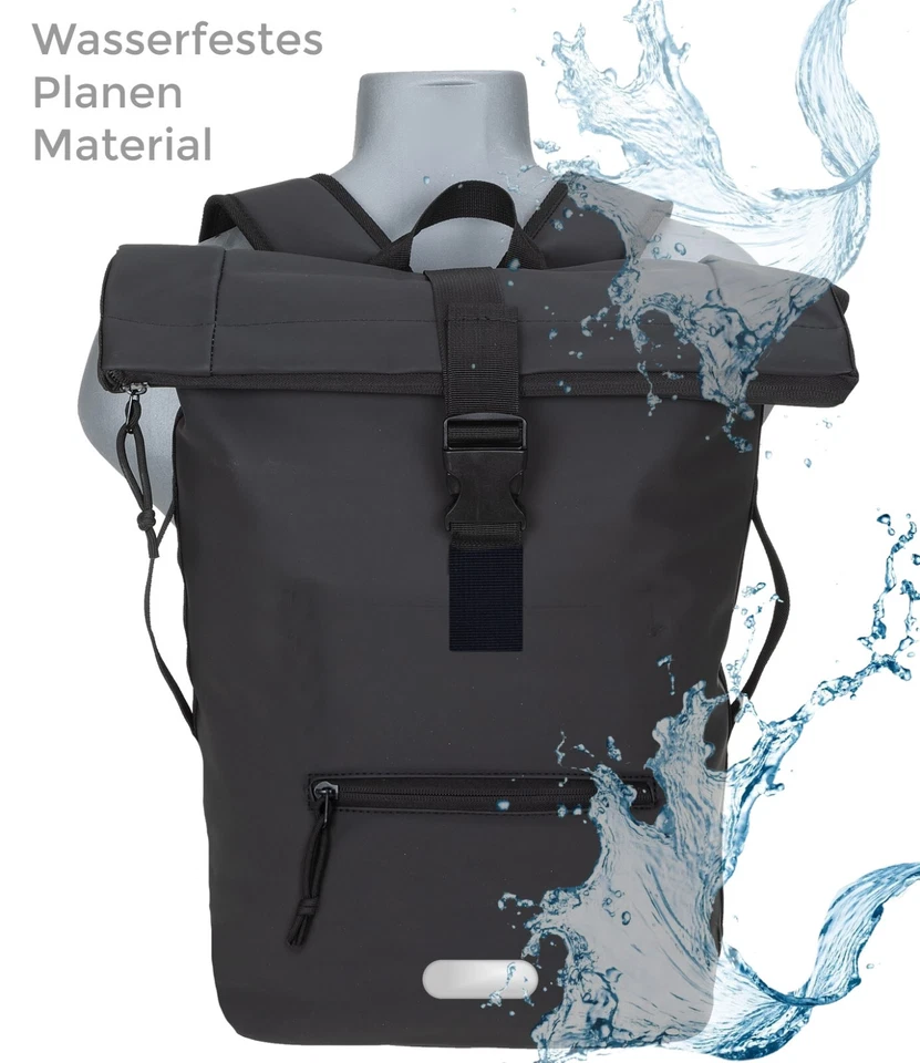 Rucksack Damen Herren Freizeitrucksack Elephant Time Bag EVO Kurierrucksack A4 - Bild 2 von 4