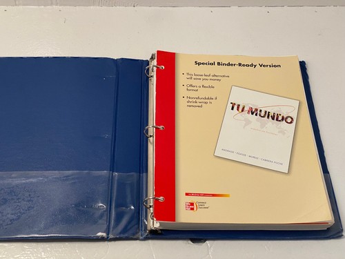 Tu mundo 1st Edition (intro Spanish Student) Looseleaf Edition with Binder - Picture 2 of 6