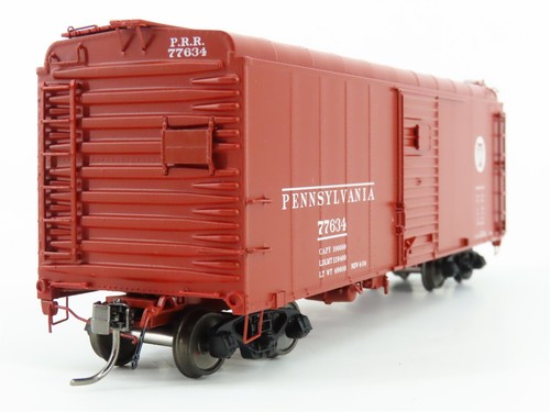 HO Scale Rapido 123001-6 PRR Pennsylvania Keystone Single Door Box Car #77634 - Picture 4 of 12