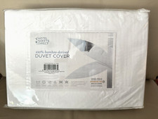 HOTEL SHEETS DIRECT 100 Bamboo Duvet Cover Set Full White