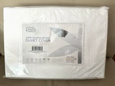 HOTEL SHEETS DIRECT 100% Bamboo Duvet Cover Set Full White