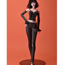 Dollmore 26" BJD outfits set Model F - Amity Long Pants Set Black