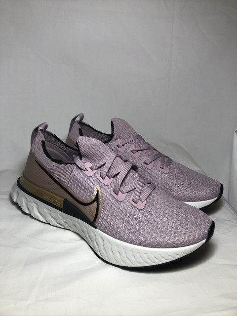 Nike Womens React Infinity Run Flyknit Cd4372 500 Plum Fog Running Shoes Sz 10 for sale online