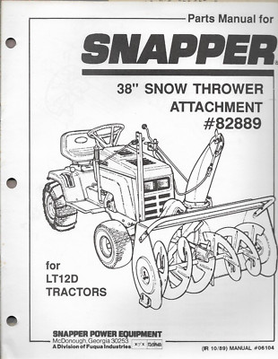 Snow Blower Snapper Lawn Mower Bag Attachment SNAPPER POWER
