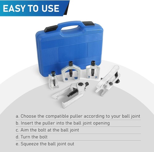 Versatile 5-Piece Ball Joint & Tie Rod End Puller Kit for Precision Repairs - Picture 7 of 8
