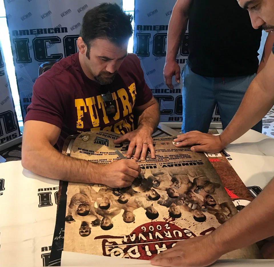 Phil Baroni & Murilo Bustamante Signed Pride FC Bushido 11 20x28 Poster PSA/DNA - Image 2 of 4