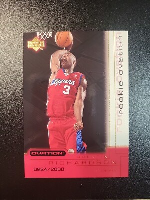 2000-01 UD Ovation #78 Quentin Richardson RC /2000 Rookie 