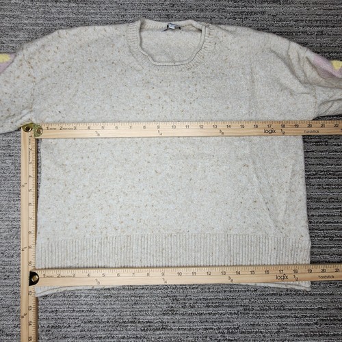 Madewell Size S Girls Shirt Long Sleeve Sweater Crew Neck Beige - Picture 2 of 10