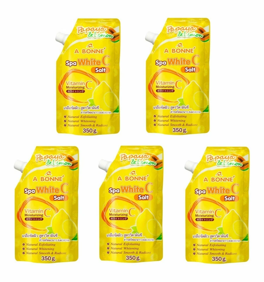 5 x A BONNE' Spa White C Salt Vitamin C Moisturizing Smooth Baby Skin Scrub 350g - Image 2 of 4