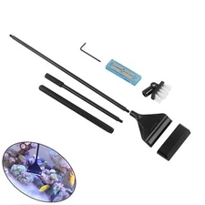 Aquarium Algae Scraper Cleaner Brush with 10 Stainless Steel Blades for Fish ...