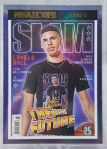 2021-22 Panini NBA Hoops LaMelo Ball SLAM COVER Holo Foil #222 Charlotte Hornets