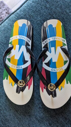 Michael Kors NWOT Special Edition Tokyo Olympics Flip Flop 9M (US) Women