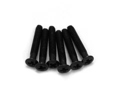 (6) Black Long Mounting Screws for Sealed Guitar Tuner Buttons GS-3379-003