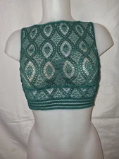Gorgeous Green ELSE Underwired Bralette Longline Top Bra Size L UK 36C 38B (TV)