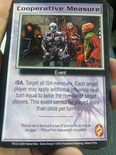COOPERATIVE MEASURE WHEEL OF FIRE 2000 BABYLON 5 CCG COLLECTORS CARD NEAR MINT