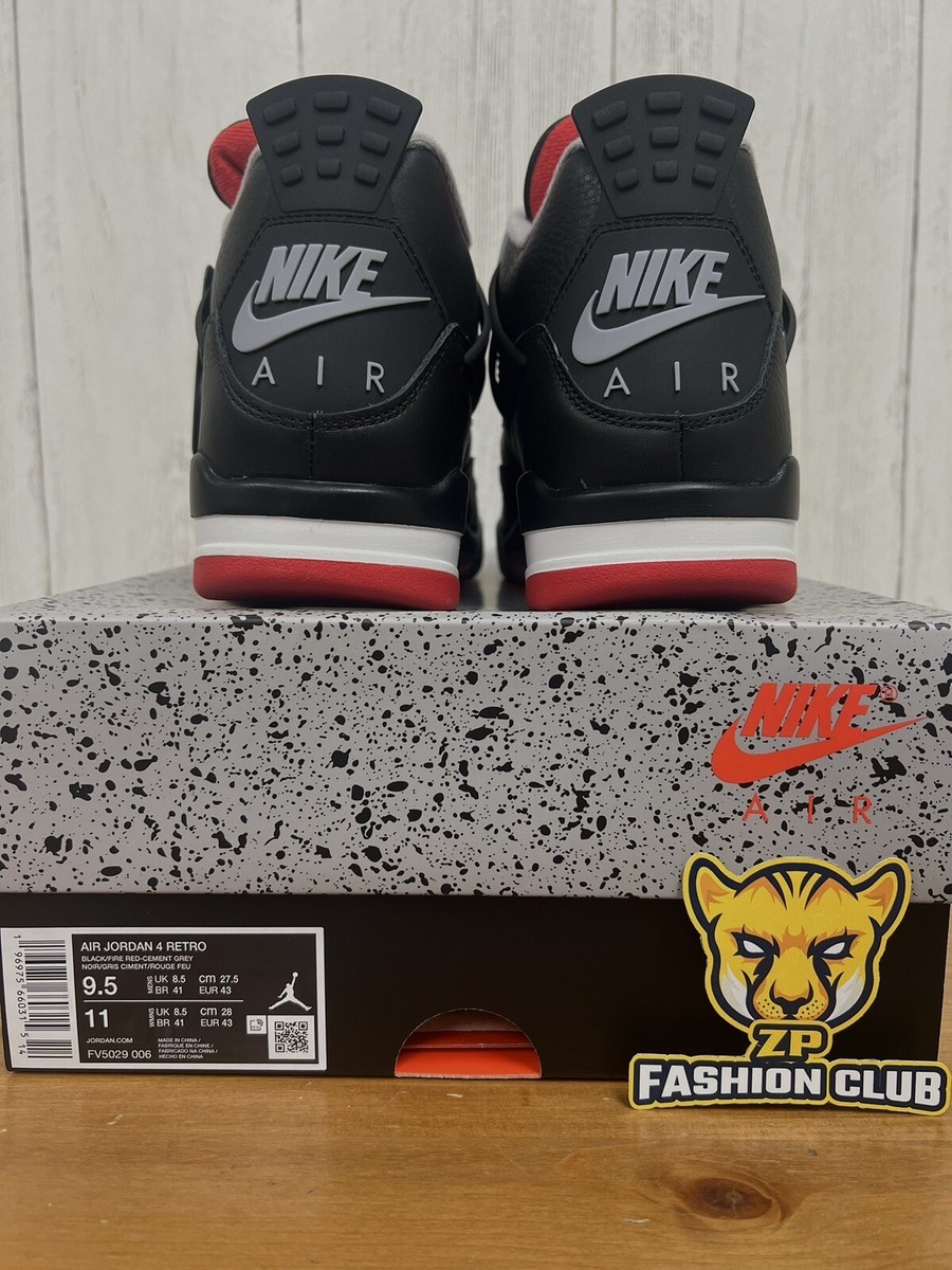 Size 8.5 - Air Jordan 4 Retro Bred Reimagined for sale online | eBay