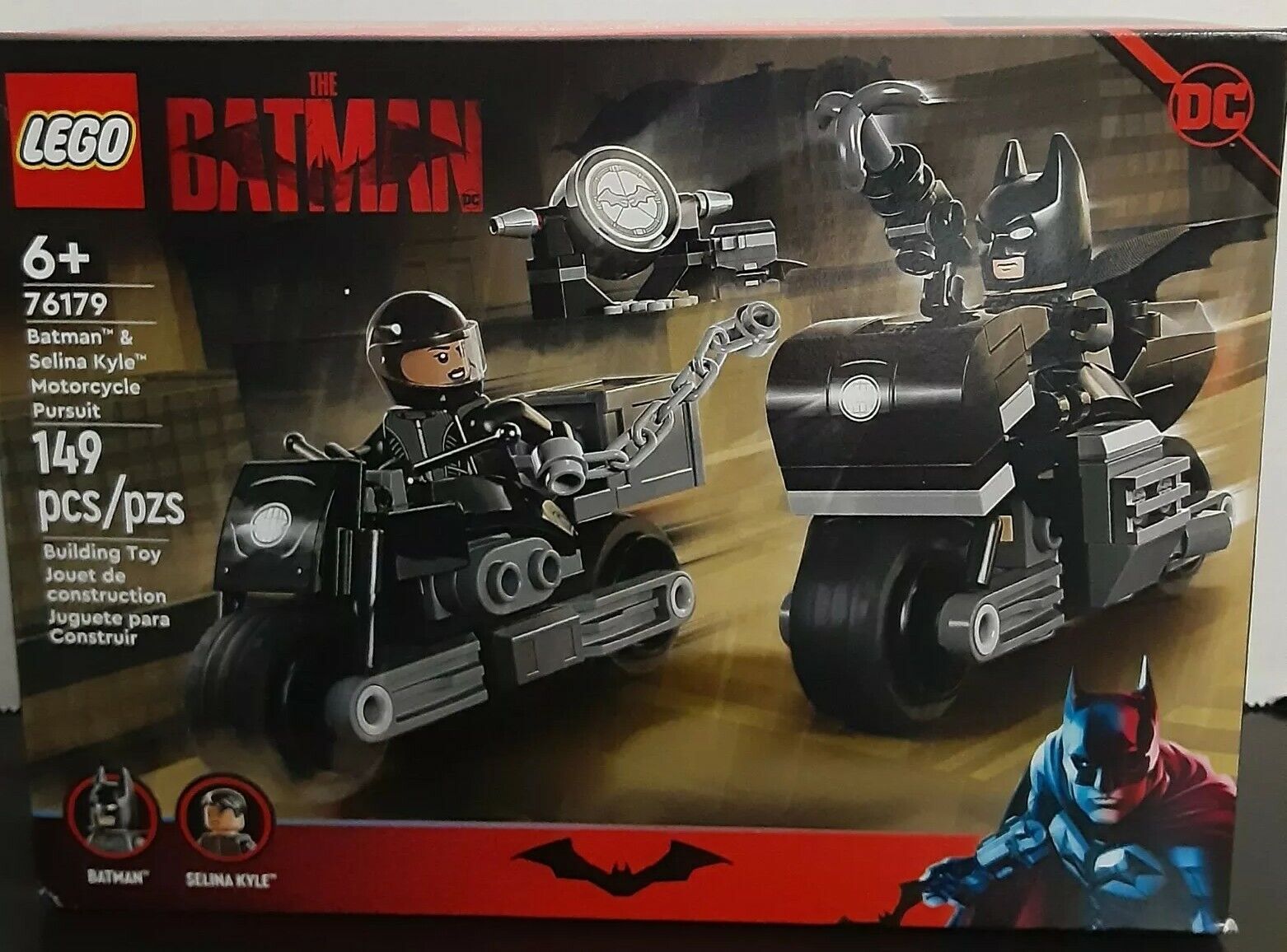 LEGO The Batman 76179 Batman & Selina Kyle Motorcycle Pursuit NEW 149 Pcs