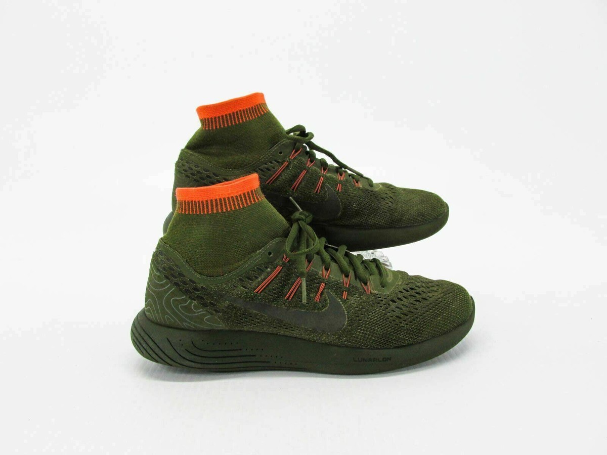 Nike Mens Shoes Lunarlon Size Green Athletic Training Sneaker