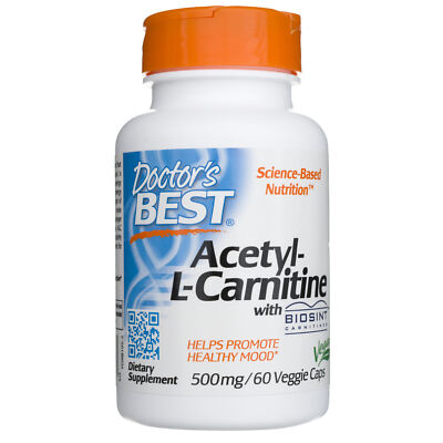 Doctor's Best Acetyl L-Carnitin mit Biosint 500 mg 60 Kapseln