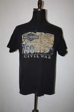 Harley-Davidson 150th Civil War Anniversary Allen TX Black T-Shirt Sz L USA Made