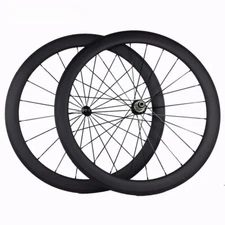 Carbon Road Bike Wheelset 23mm Width 50mm Depth V Brake System Wheels Clincher