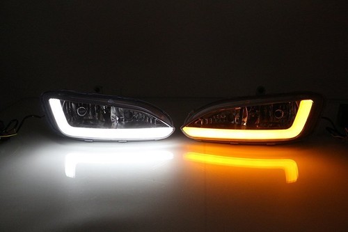 DRL FOR HYUNDAI SANTA FE IX45 2013-2015 LED DAYTIME RUNNING LIGHT FOG LAMP TURN - Picture 6 of 7