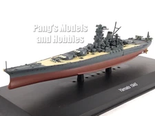 Japanese Navy Battleship Yamato with Display Case 1/1100 Scale Diecast Model