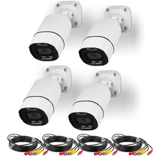 4-PACK 5MP HD 5in1 CCTV Home Security Surveillance Camera Outdoor Night Vision