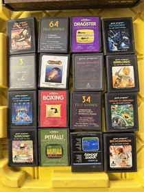 ATARI 2600 Sears Tele-Games Video Arcade Console w Video Games