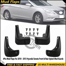 4x Mud Flaps For 2010-2013 Hyundai Sonata Front Rear Splash Mud Guards Mudguards