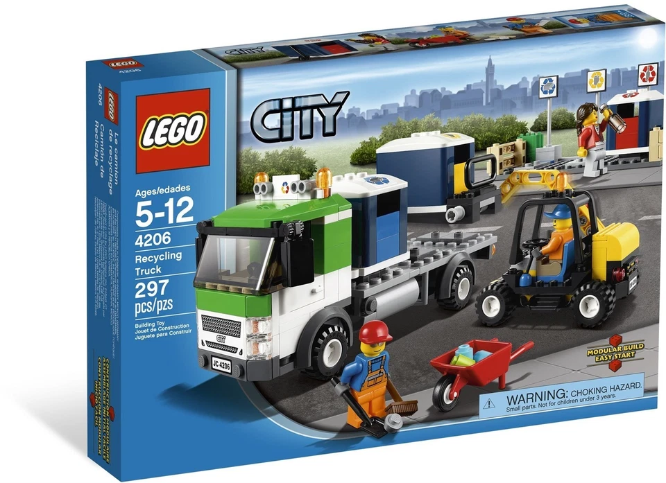 LEGO CITY RECYCLING TRUCK 4206 FACTORY SEALED MINT RETIRED - Image 3 of 4