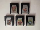 Lot Of 5 Parker Bros Atari 2600 Games Frogger Spiderman Popeye Sky Skipper Teste
