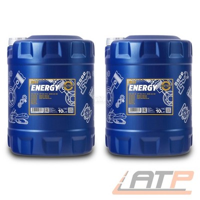 MANNOL 2x 10 L LITER ENERGY 5W-30 MOTOR-ÖL MOTOREN-ÖL VW 502 505 503 501