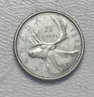 1962 - Canada 25 Cents/Quarter - 0.800 Silver Coin
