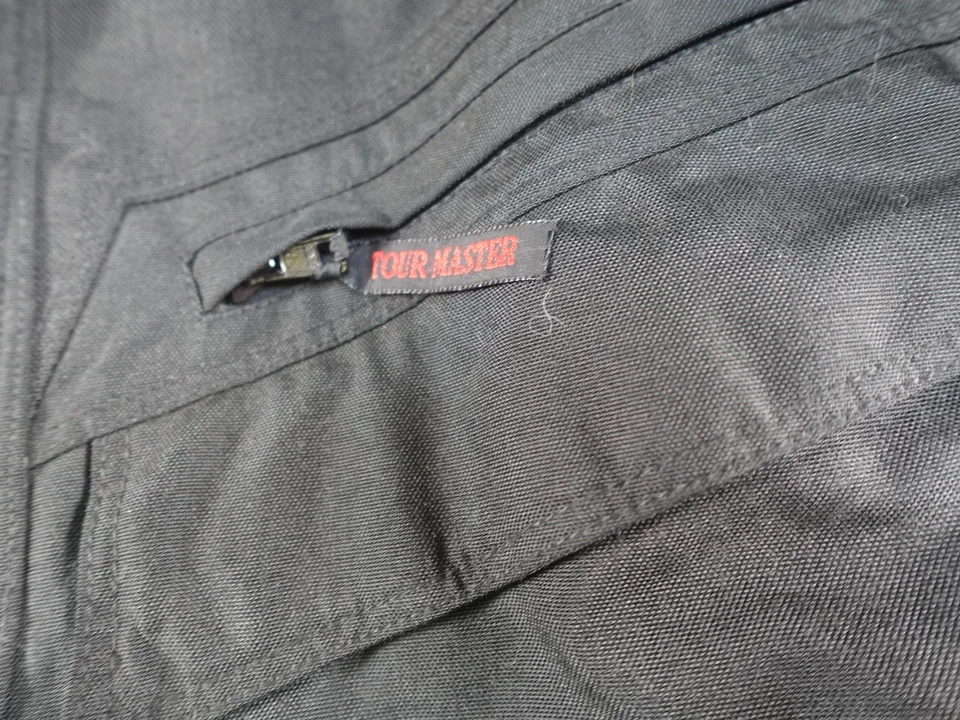 Tour Master Cortech Motorcycle Jacket Mens Large Black Cordura Thinsulate Liner - Image 3 of 4