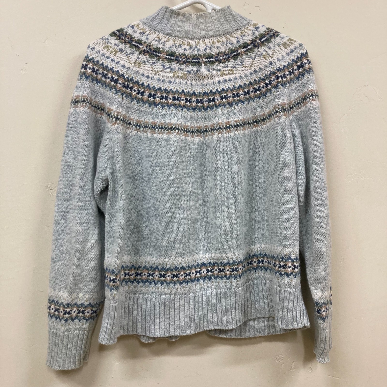 Heirloom Collectibles Women XL Fair Isle Grannycore Cottagecore Full Zip Sweater image 3