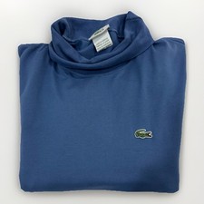 Vintage 90s Lacoste Turtle Neck Long Sleeve Shirt Men  s XL Classic Fit FR 8
