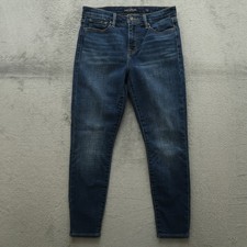 Lucky Brand Jeans Women's Size 4/27 Blue Mid-Rise Ava Crop Denim 25.5" Inseam