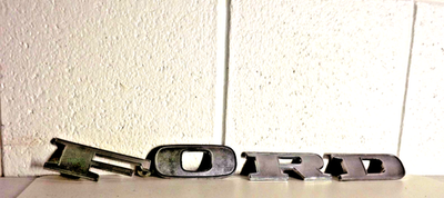 #ad Ford METAL CHROME Letters Large 1970s Truck Or Ranchero Tailgate? $75.00