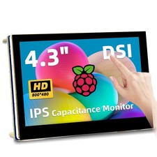 iPistBit 4.3" Raspberry Pi DSI Touchscreen LCD 800x480 for Pi 5/4/3/2/1
