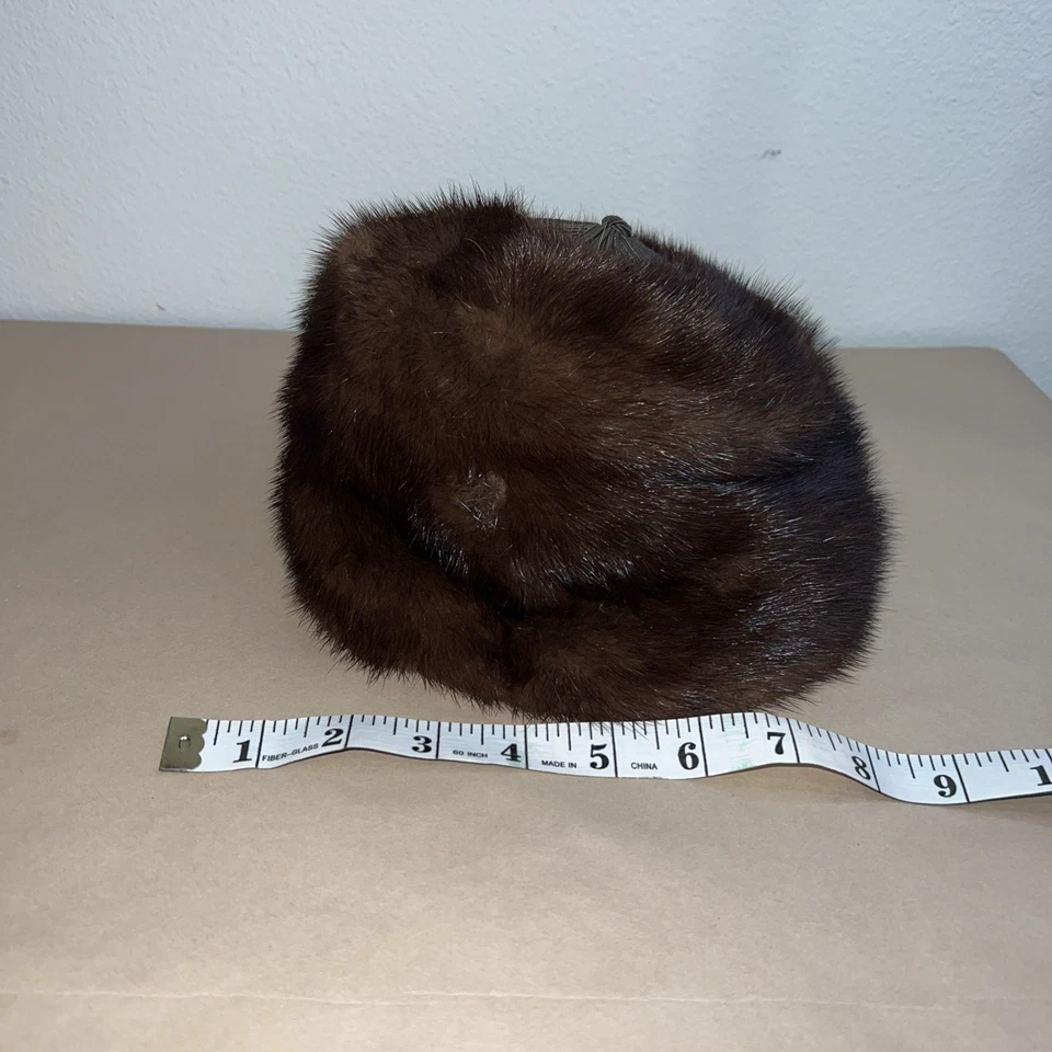 Women’s Warm Winter Dark Brown Faux Fur Hat - Image 2 of 4