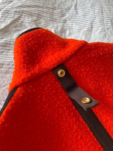 Rare Drakes Casentino Fleece Vest 100% Wool Made in Italy Size 38 ,M Orange - Picture 18 of 20
