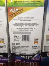  Grout Prism Platinum #115 8.5 pounds Prism Rapid Setting Cement