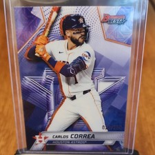 Topps Bowman's Best Carlos Correa PURPLE Numbered /250 #50 Astros 2025 🔥 🔥