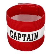 Elastic Captain's Armband Soccer Team Training Arm Band Red Color