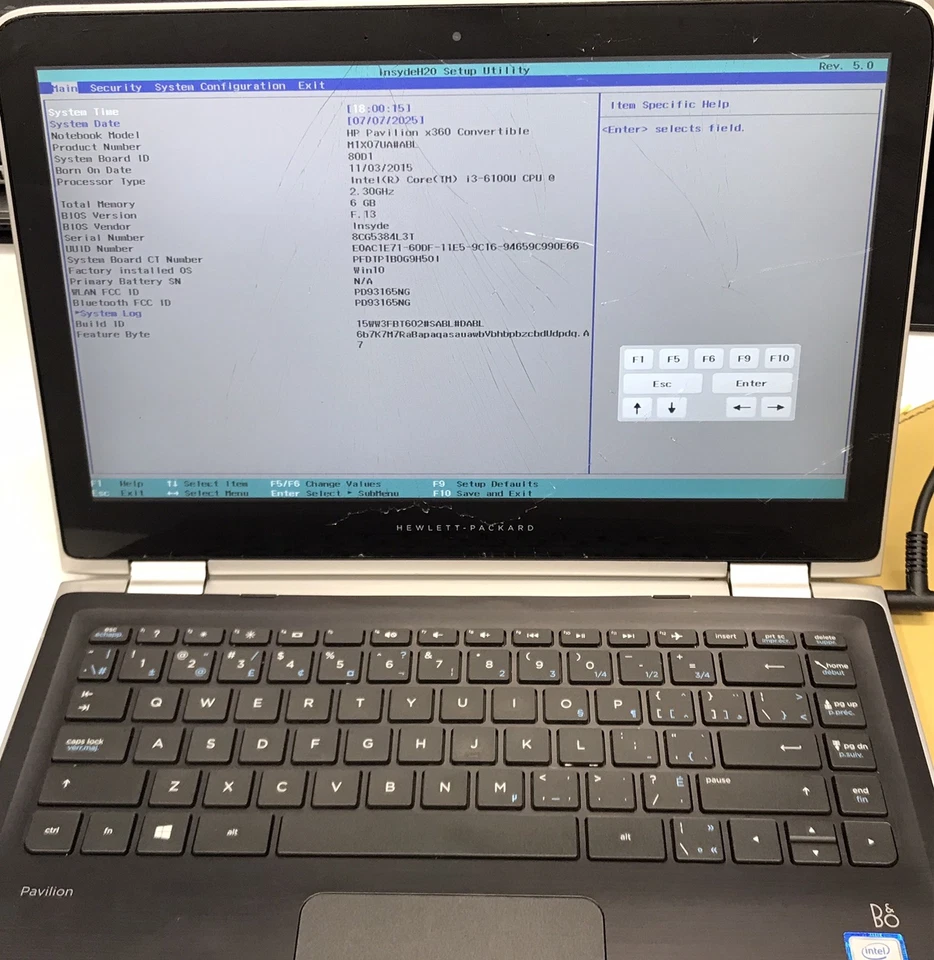 HP Pavilion x360 Convertible 13.3" Laptop i3-6100U 6GB RAM 500GB SSD Win 10 Home - Image 2 of 4