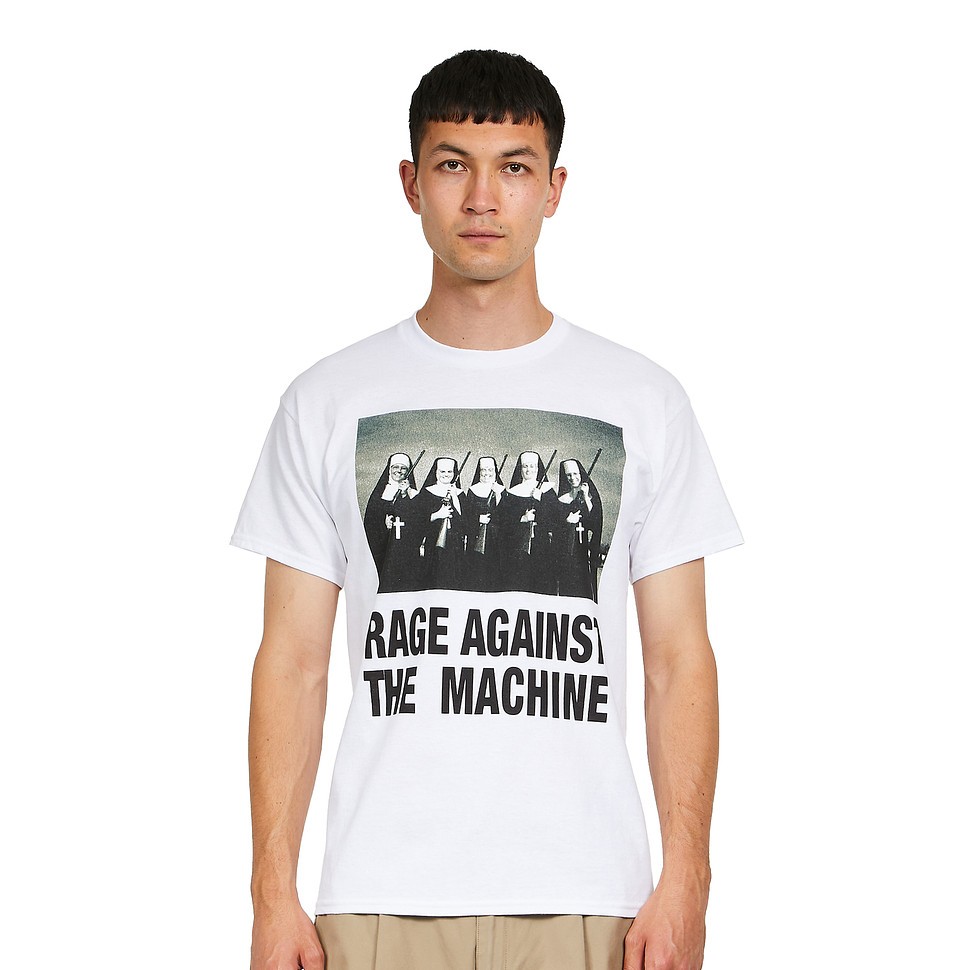 Rage Against The Machine - Nuns And Guns T-Shirt White | eBay Rage Against The Machine - Nuns And Guns T-Shirt White | eBay