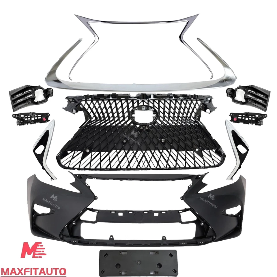 Fits Lexus ES350/ES300h 2016-2018 Front Bumper Conversion Kit Cover LS Style Foto 2 de 4