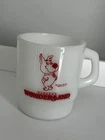 Scrappy Doo Vintage Milk Glass Mug Canada Wonderland Amusement Park Scooby Doo